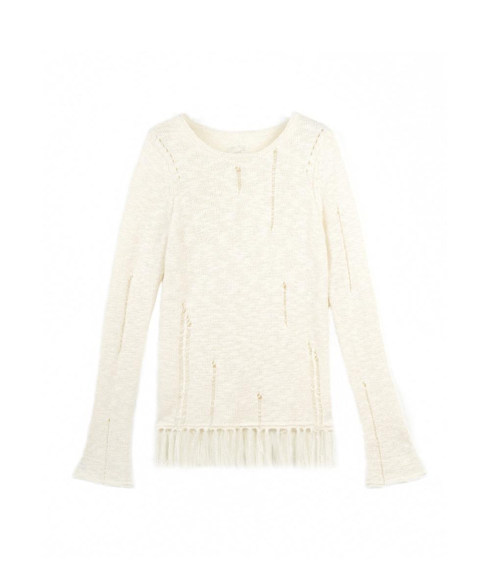 VINTAGE FRINGE KNIT (IVORY)