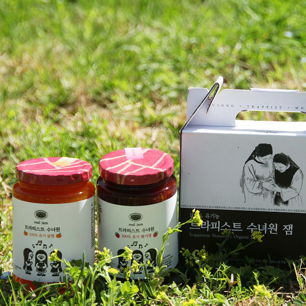 본사직영몰 트라피스트 수녀원 유기농 잼 2종 세트 (딸기잼 / 무화과잼 / 귤잼 / 포도잼) [원산지:국산]