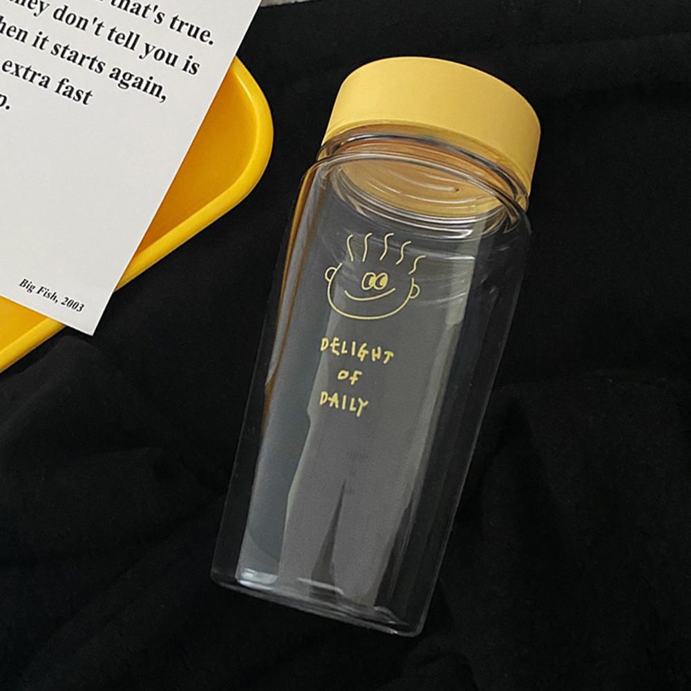 홈카페 딜라잇모드 라불이 빨대 보틀 350ml 일러스트 감성 보틀