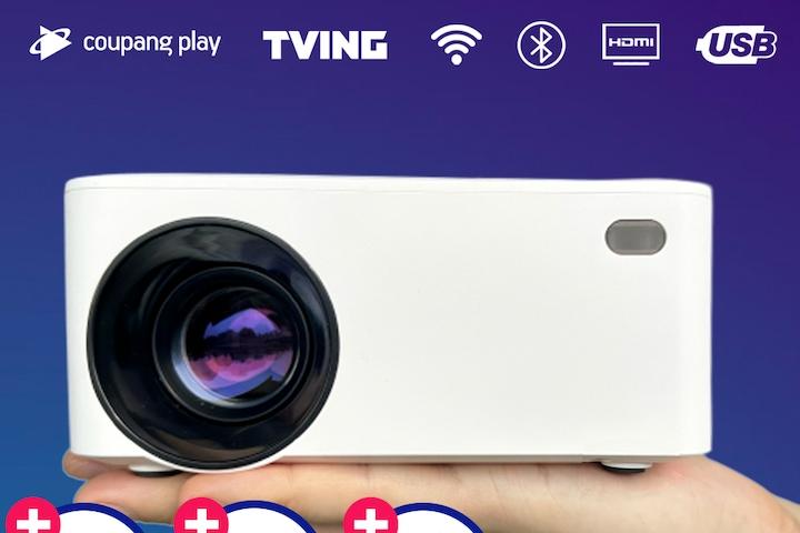 [카드5%][해외]국내AS 30초빔프로젝터 미니 130인치 자체앱 OTT 넷플릭스 유튜브