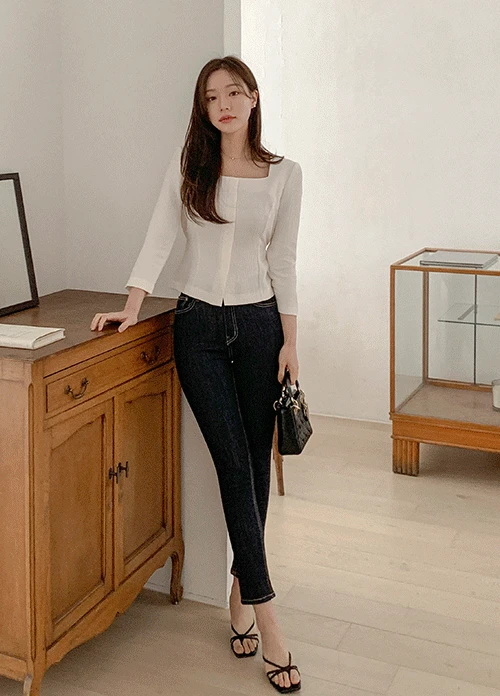 [출근룩/하객룩] 메이트 스퀘어 블라우스(2colors)