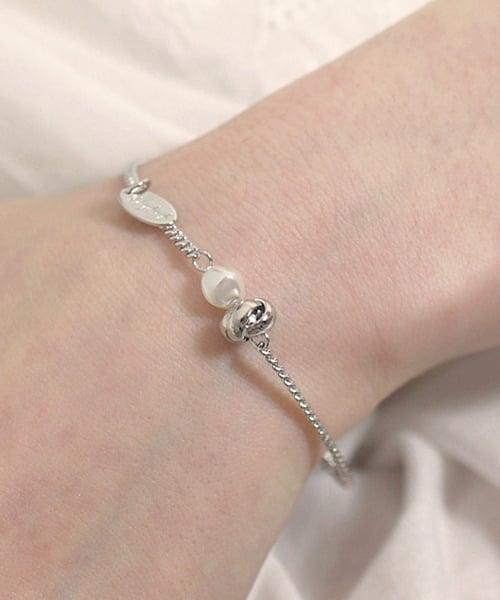 BF052 Pearl Layered Simple Ball Bracelet