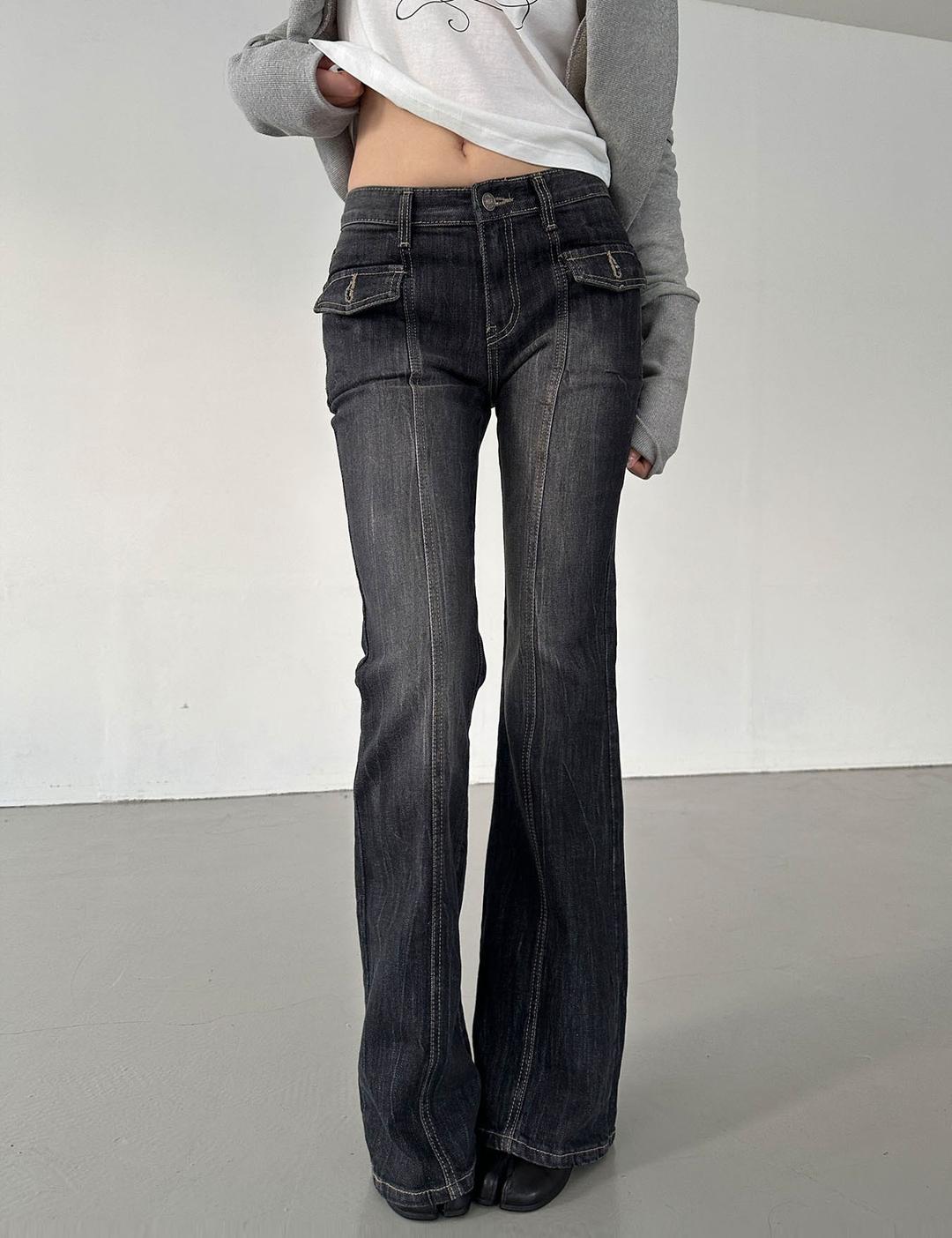 flap boots-cut denim (1color)