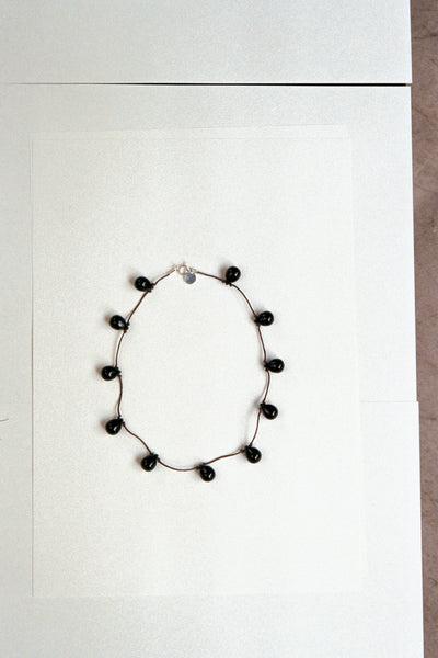 Noué necklace - Black / brown