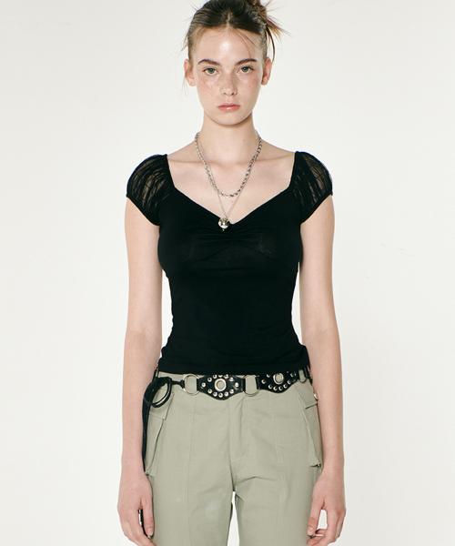 PUFF SLEEVE TOP_BK