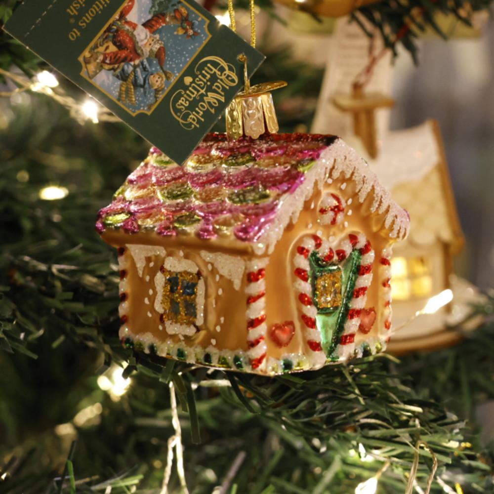 OWC 올드 월드 크리스마스 진저브레드 하우스 트리 오너먼트