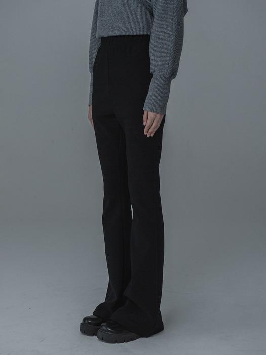 BOOTCUT FLEECE SPAN BENDING PANTS_BLACK