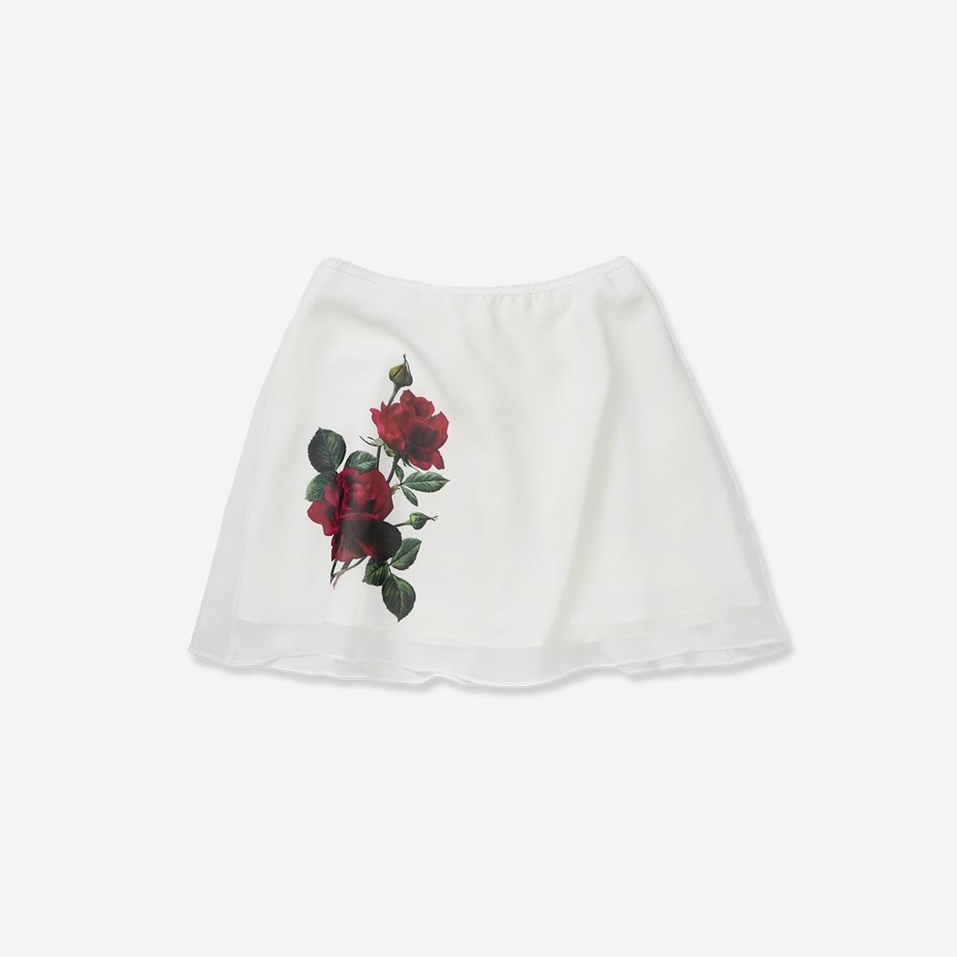 ROSE LAYERED SKIRT [IVORY]