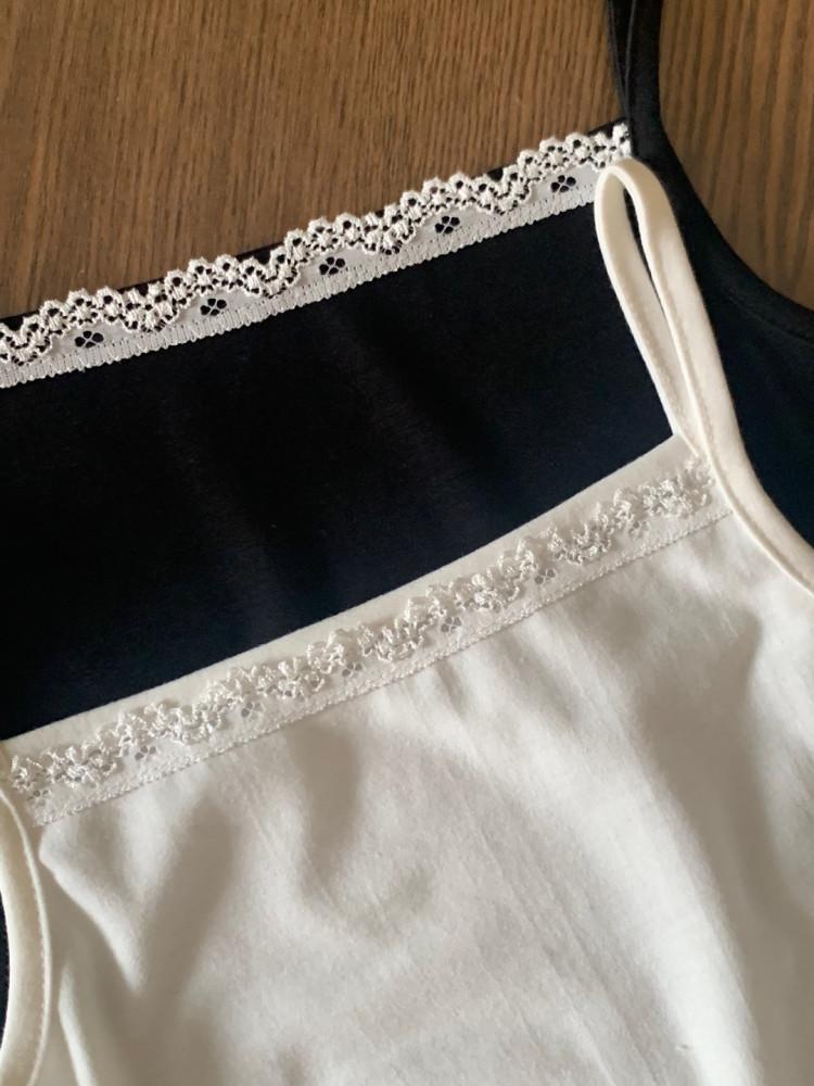 베니 레이스 끈 나시