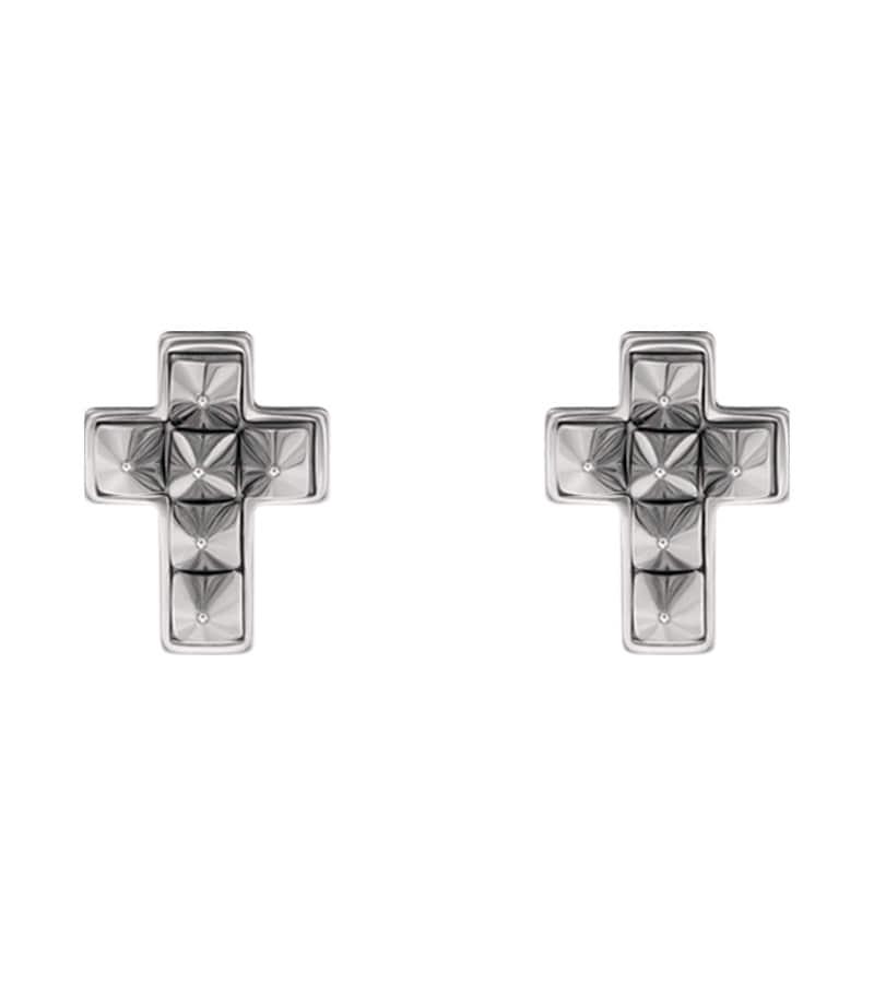 Cross stud pierce earring