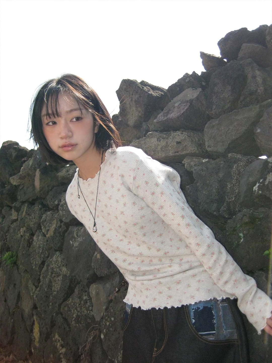 김아홉 프렌치 블라썸 와플T