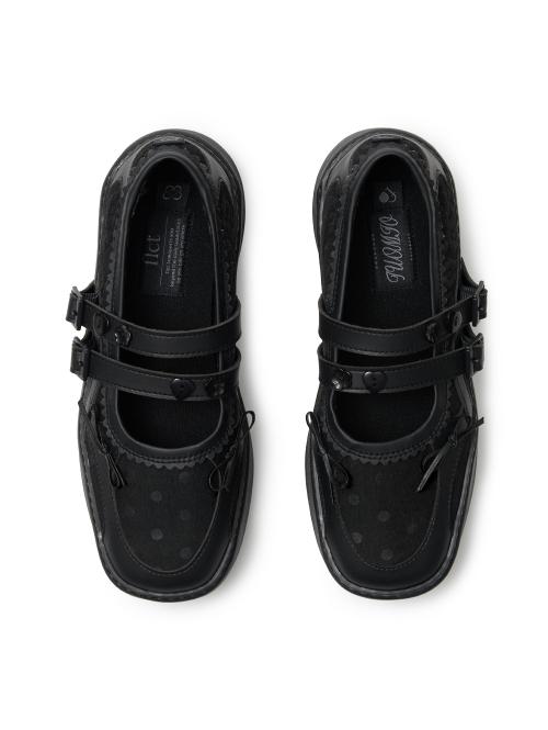 MEMENTO PATCHWORK PLATFORM MARYJANE [BLACK]