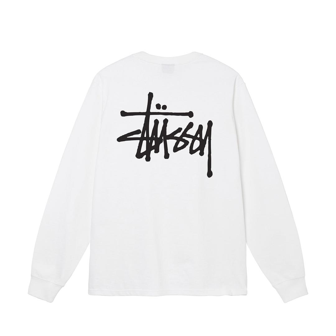 BASIC STÜSSY LS TEE - White / S
