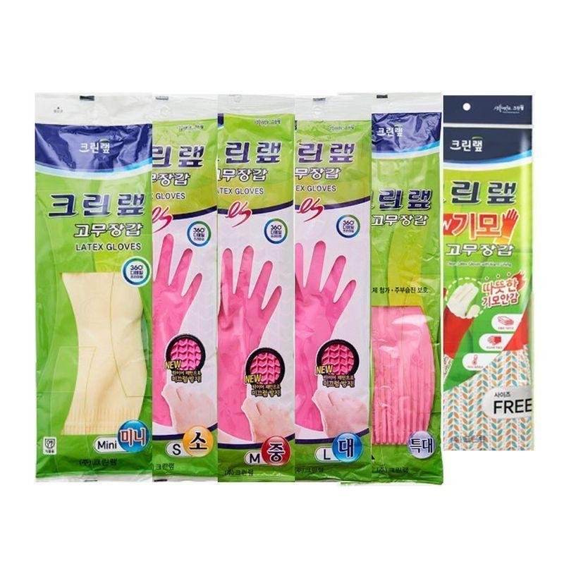크린랩 천연고무 라텍스 고무장갑 5켤례 모음전