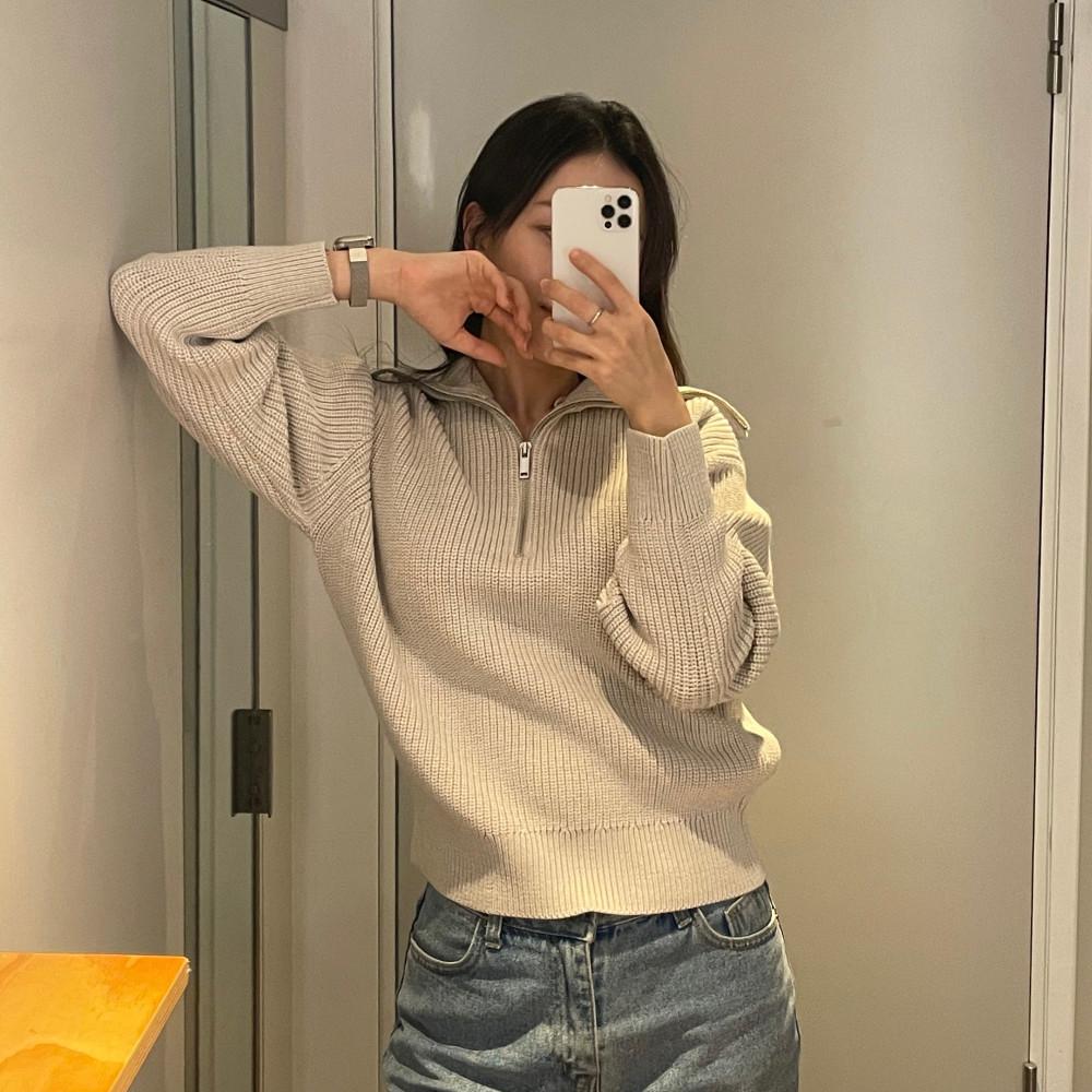 COS 코스 니트 하프 집업 스웨터 3color 1099812015