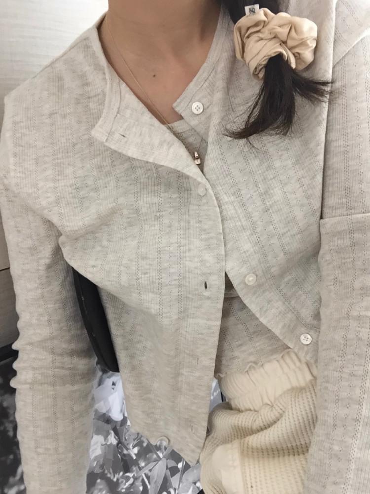 [MUNIATE/무니에트] 소라당일발송/ carol 캐롤 플뢰르 가디건 긴팔 세트 가능