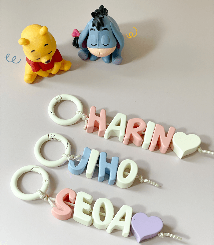 Alphabet key ring