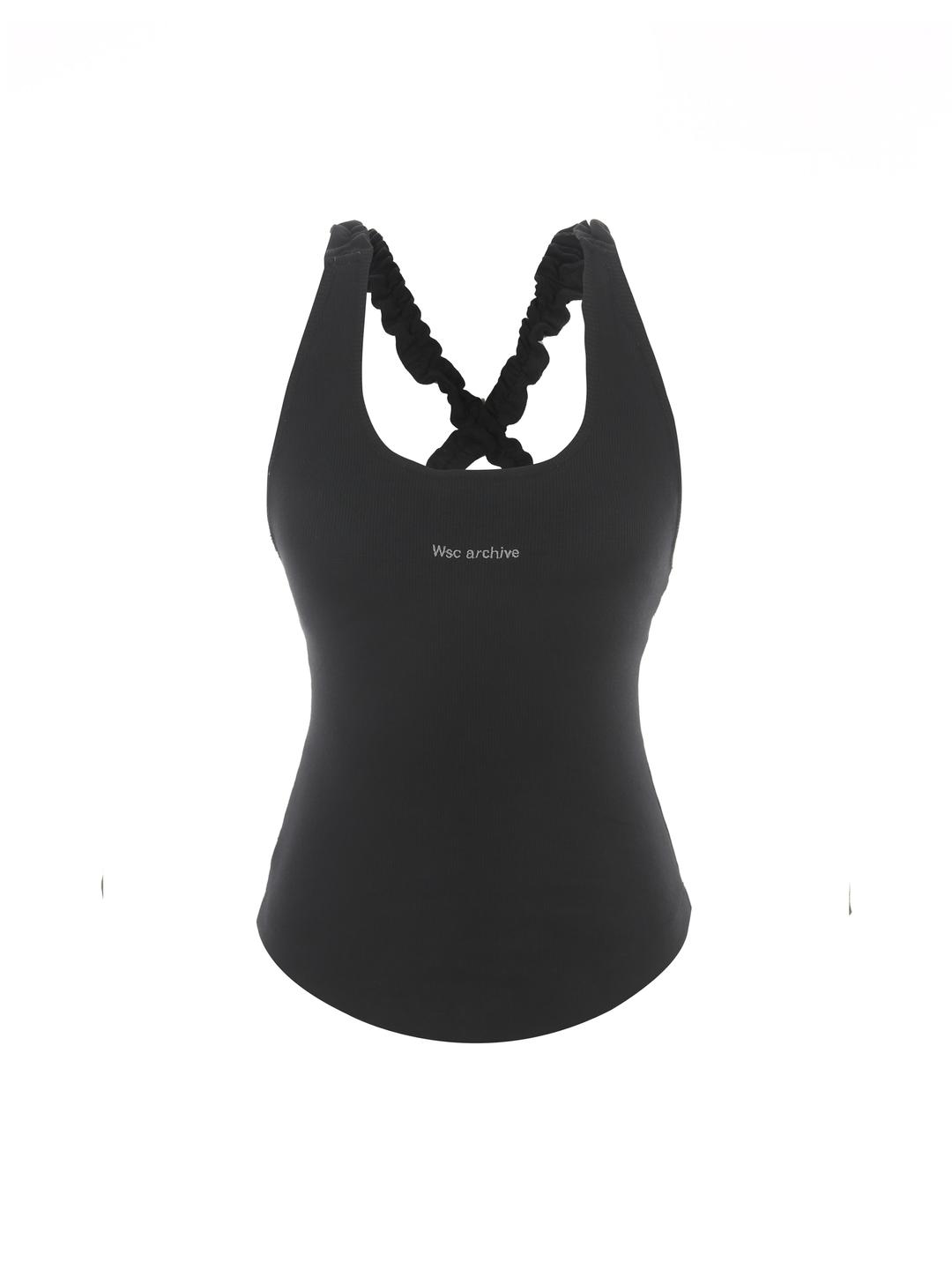 Angel shirring sleeveless 001