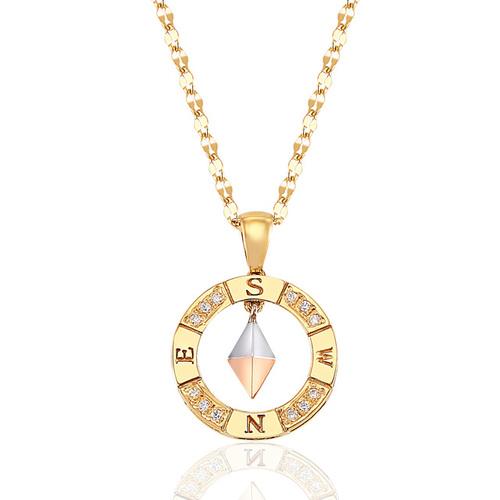 14K 18K 앤틱 나침반 펜던트 30대 40대 50대 목걸이줄 체인 럭셔리 선물추천