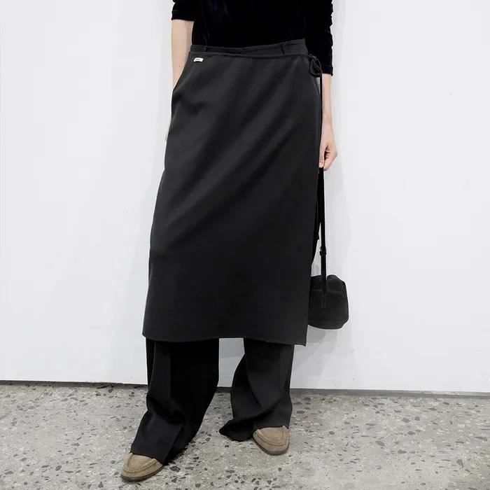 Whenever Layered Skirt - Black