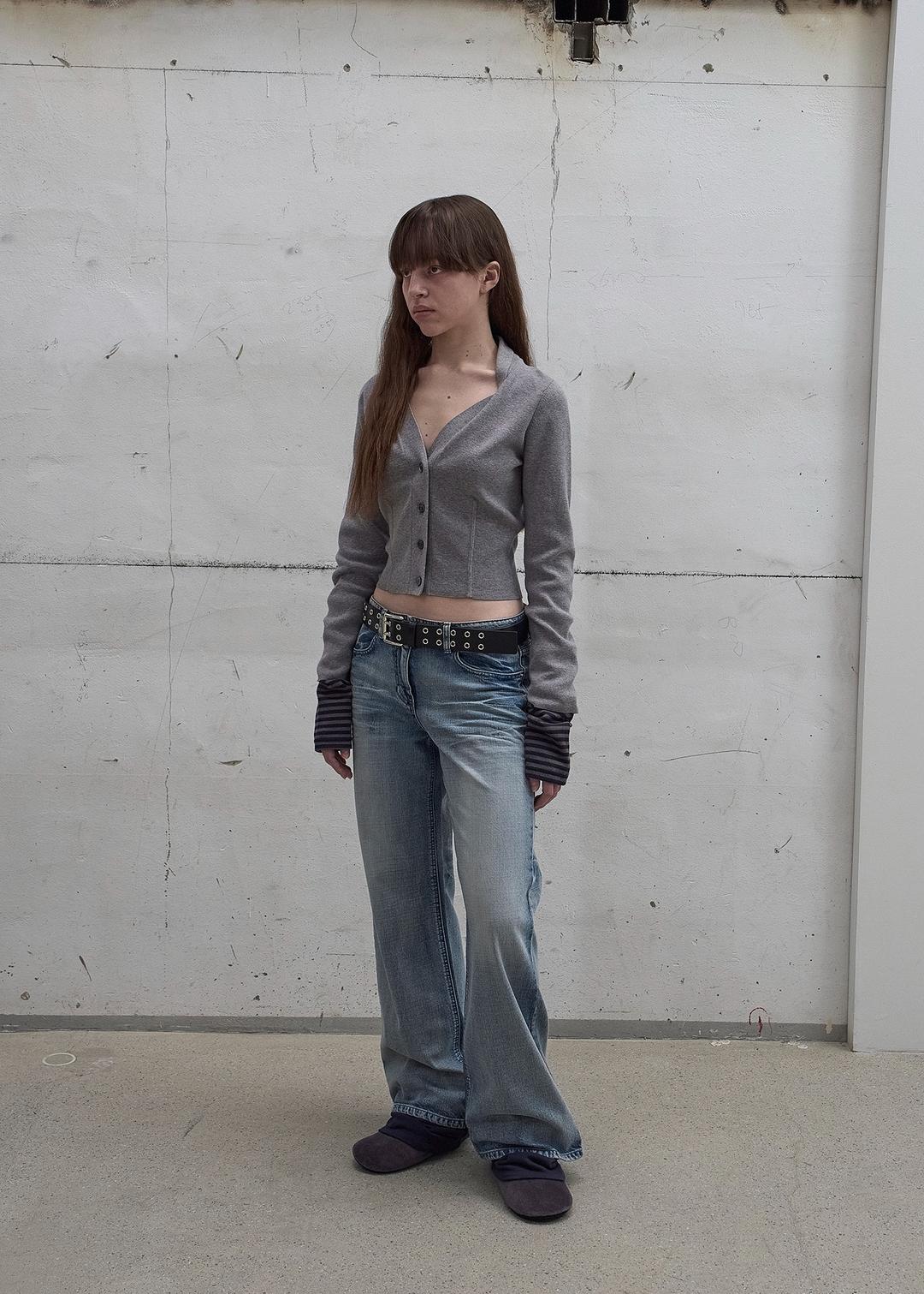 WIDE-LEG WASHED DENIM (BLUE)