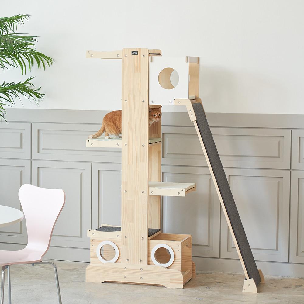 스윗캣 원목 고양이 캣타워 소형 DIY 원룸