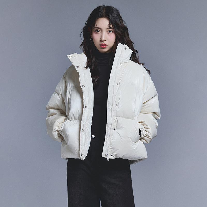 클라이드앤 여성 글로시 다운 패딩 점퍼 FODDU915F