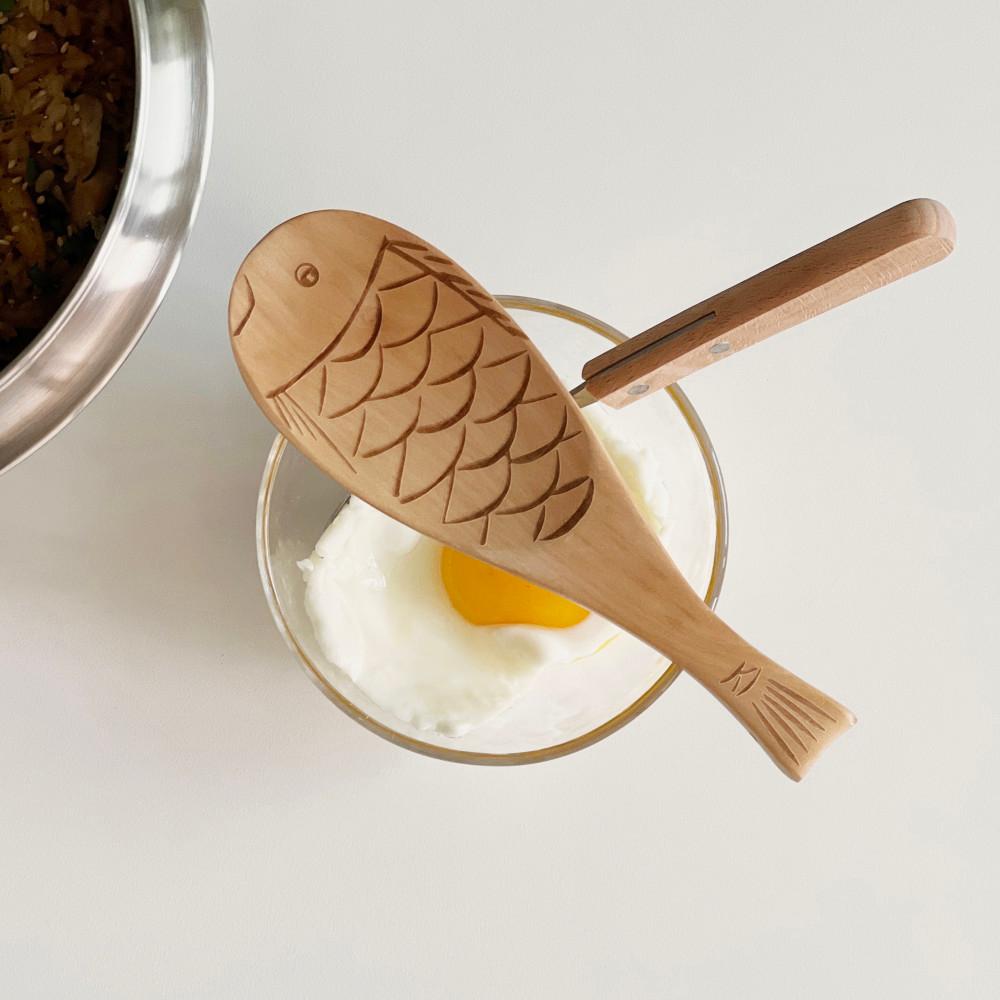 물고기 나무 주걱 2color