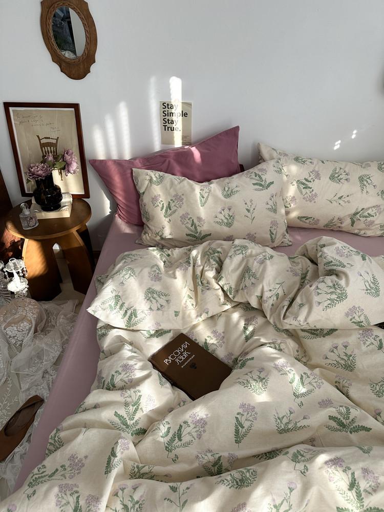 페르지아 순면 사계절 침구커버세트 감성 플라워 침구 인테리어 싱글 슈퍼싱글 퀸 킹