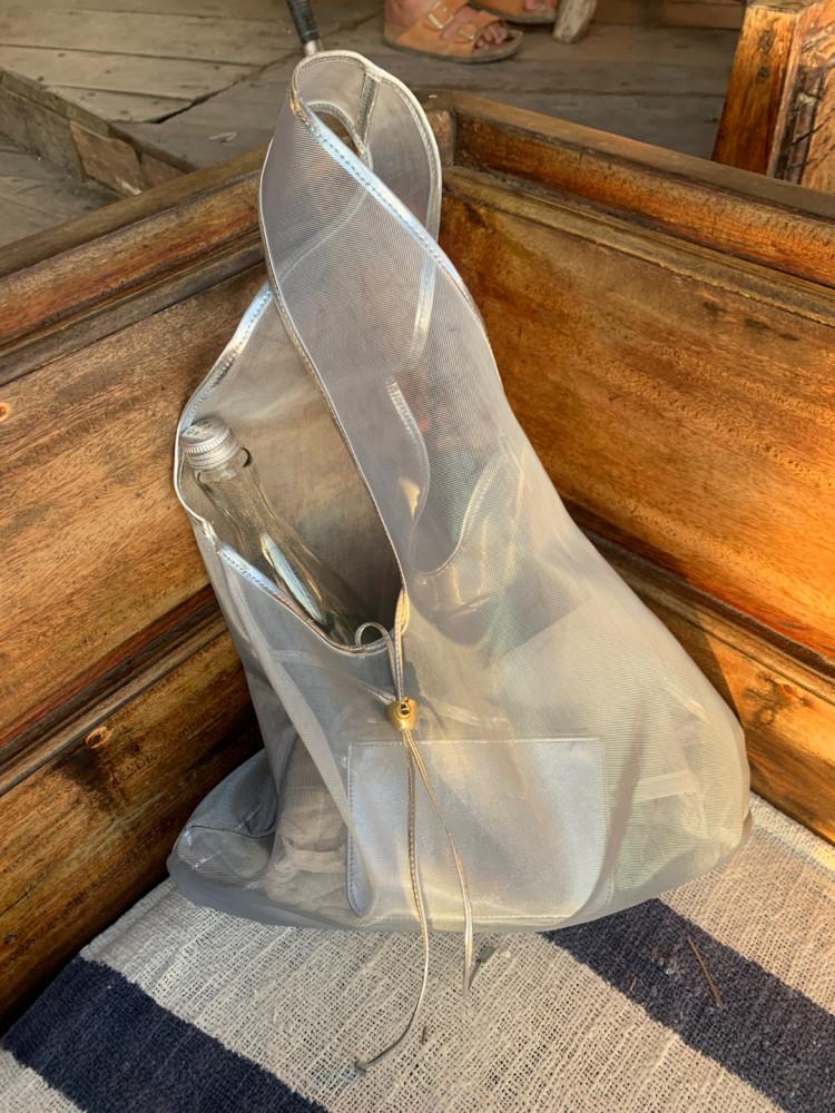 [아카이브앱크]Luv basket bag(Mesh silver)