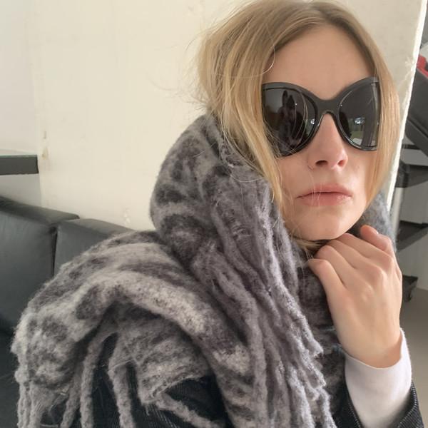 LONSLAN soft reopard thick scarf