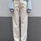 로에일 빈티지 코듀로이 코튼 팬츠 - 크림