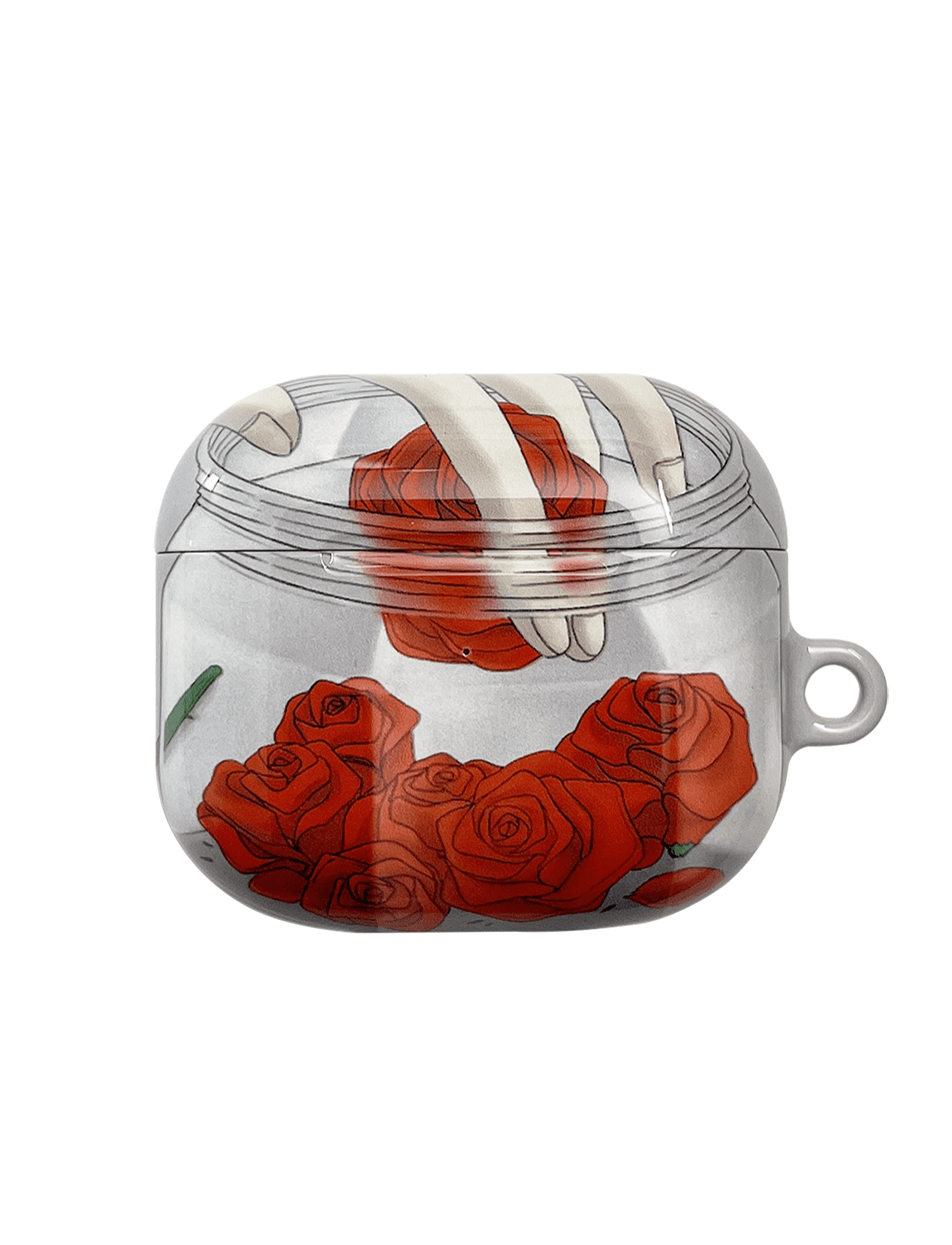 Rose Bottle Airpods Case