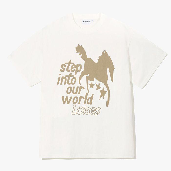 Horse Dyed S/S Tee - Cream