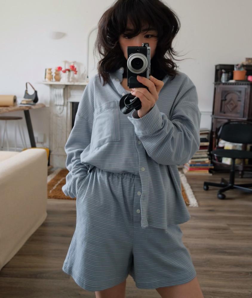 블루 오가닉 라운지세트 | Blue Organic Lounge Set