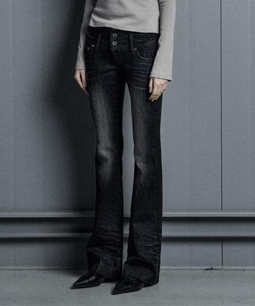 LOW BRUSHED BOOTCUT JEANS