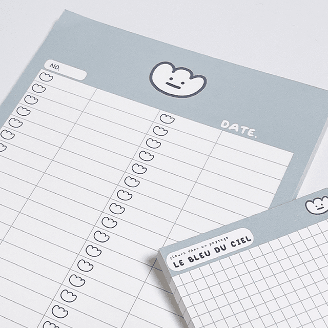 [르블시] 3종 단어장 떡메  A5 모눈종이SET 메모패드 100매