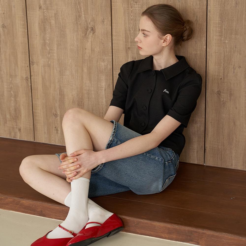 FCM logo stan collar jacket BK