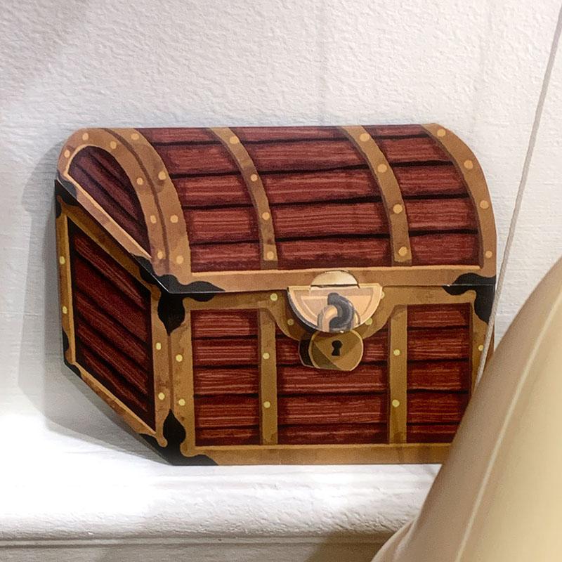 해적의 보물상자 모양 비밀 봉투