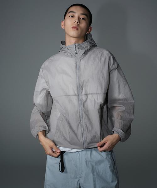 [시티 레저] 라이트웨이트 패커블 윈드브레이커 재킷 [라이트 그레이]