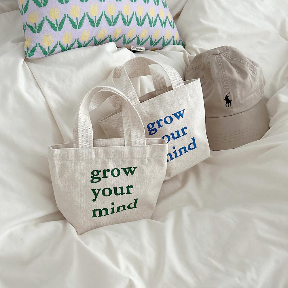 마인드 레터링 미니 에코백 2color