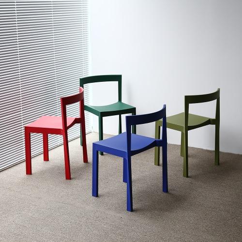 [B급상품]파스텔 빈티지 플라스틱 사출 카페 의자