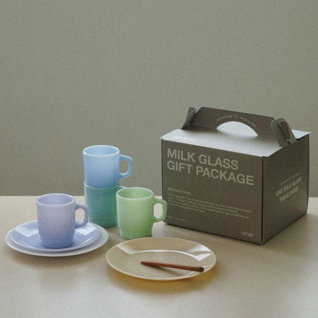 베이직 밀크글라스 1인 테이블웨어 패키지