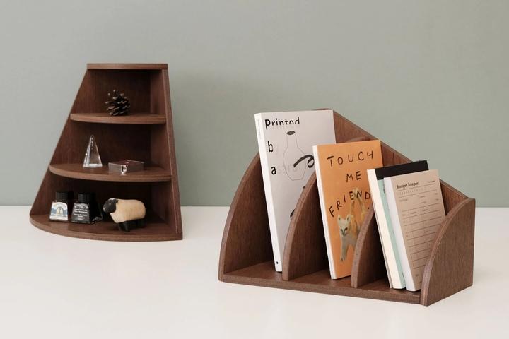 콜렉토 박스 4 : 세 칸 수납함 / 데스크수납함 데스크테리어 코너선반 미니선반 소품장