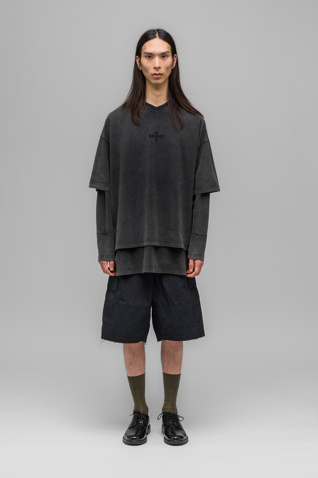 팀 레이어드 롱 슬리브 FADED BLACK