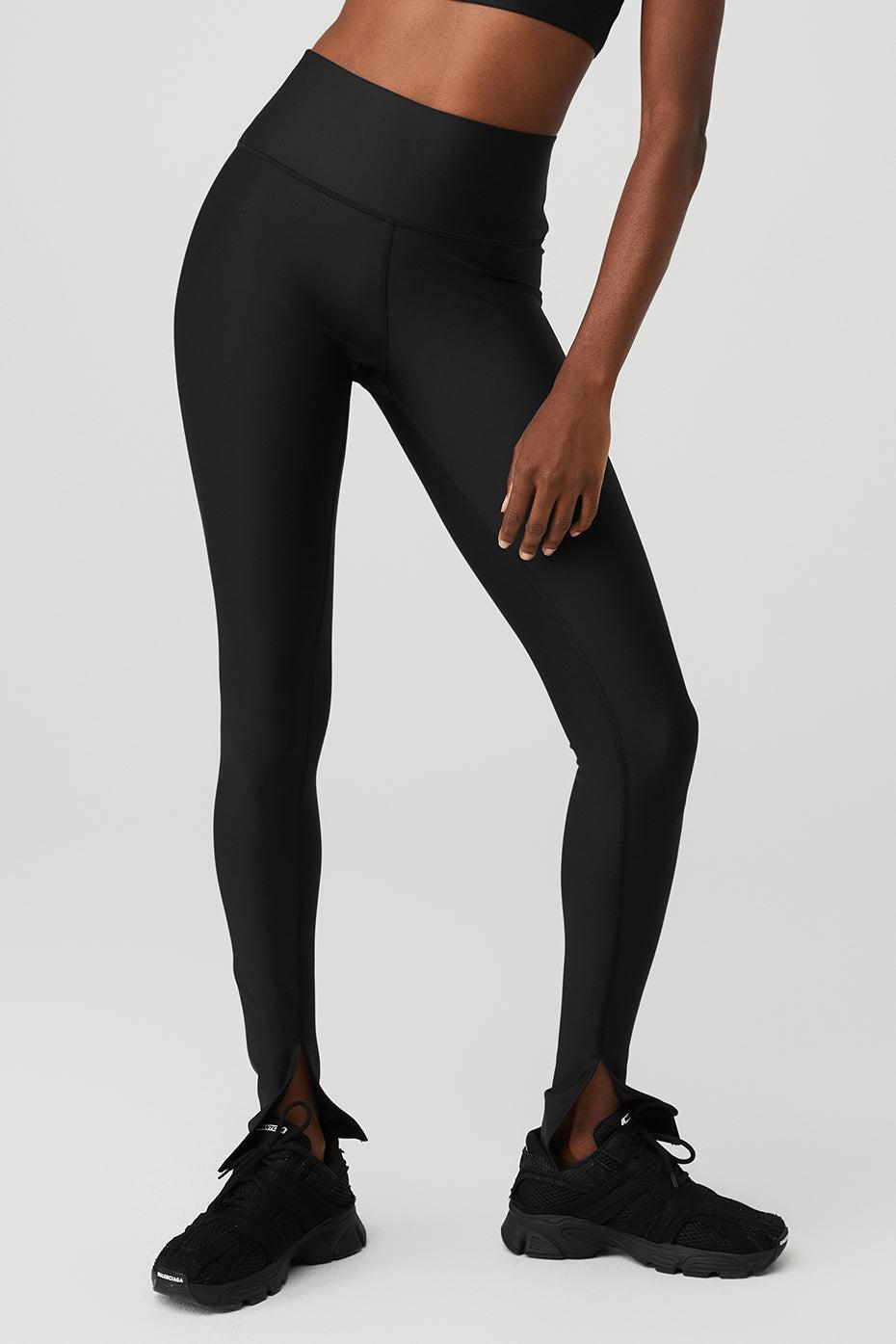 Airlift High-Waist Elongated Legging - Black - Black / XXS