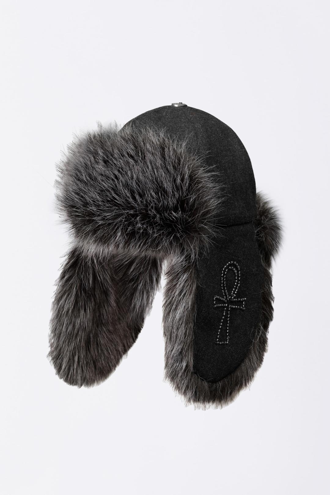 Wool Trooper Hat Charcoal