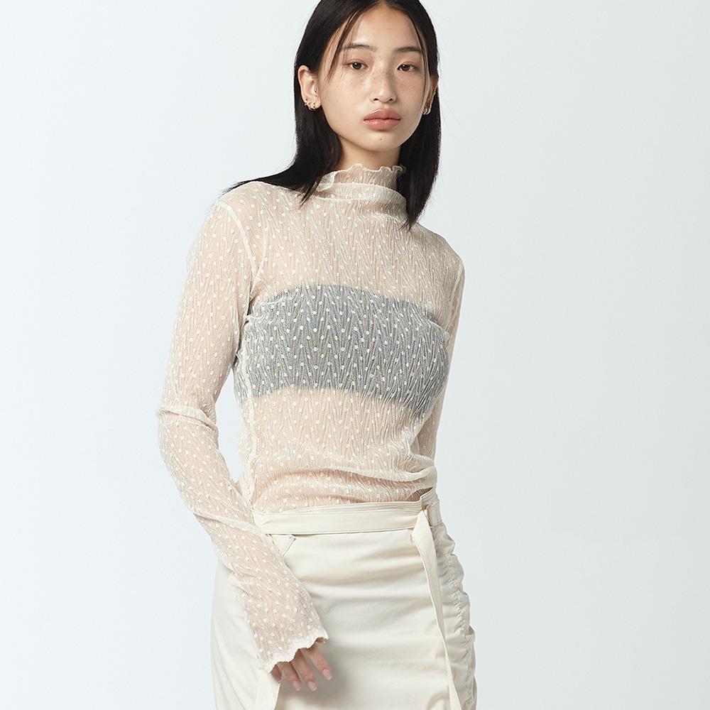 [앨리스펑크]시스루 탑_Cream