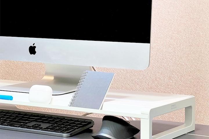 아이맥 모니터 받침대 컴퓨터 거치대 메탈 스탠드 선반