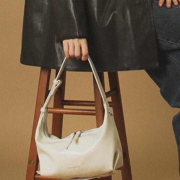 3way belted mini hobo bag _ Cream